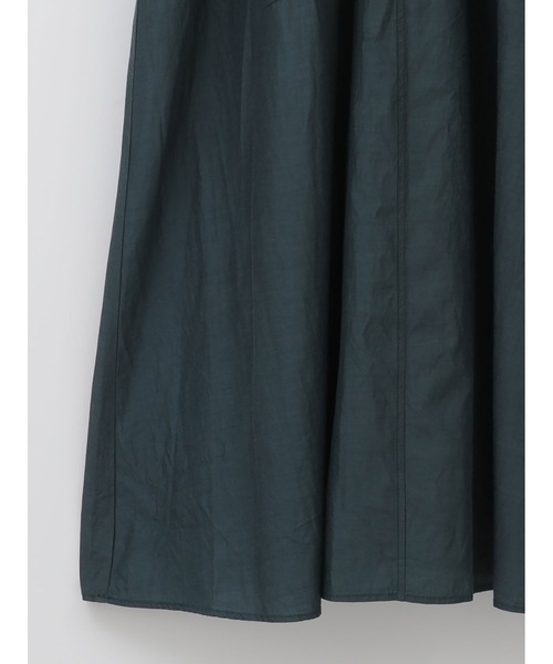 enchainement（アンシェヌマン）の「Cupra Typewriter Dress（シャツワンピース・レディース・ダークブラウン/オフホワイト/グリーン・フリー）」の7枚目の写真