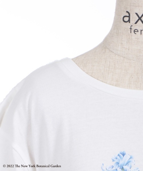 axes femme(アクシーズファム)の「ボタニカルガーデンTシャツ(Tシャツ/カットソー・レディース・カーキ/ブラック/ホワイト・FREE)」の9枚目の写真