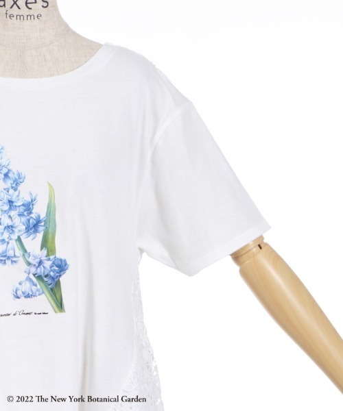 axes femme(アクシーズファム)の「ボタニカルガーデンTシャツ(Tシャツ/カットソー・レディース・カーキ/ブラック/ホワイト・FREE)」の12枚目の写真