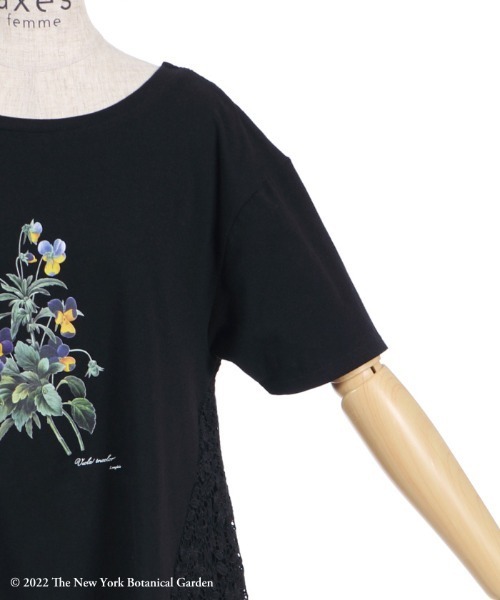 axes femme(アクシーズファム)の「ボタニカルガーデンTシャツ(Tシャツ/カットソー・レディース・カーキ/ブラック/ホワイト・FREE)」の22枚目の写真