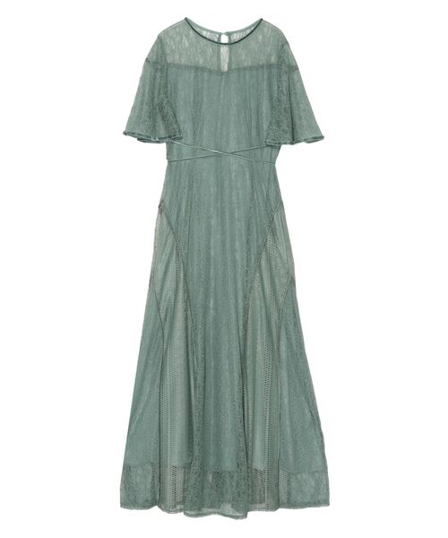 LAGUNAMOON（ラグナムーン）の「LADYウエストクロスナローレースワンピース（ドレス・レディース・ブラック/グリーン/ボルドー・SMALL/MEDIUM）」の19枚目の写真