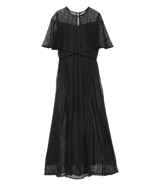 LAGUNAMOON（ラグナムーン）の「LADYウエストクロスナローレースワンピース（ドレス・レディース・ブラック/グリーン/ボルドー・SMALL/MEDIUM）」の20枚目の写真