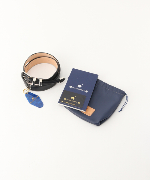 EDIFICE(エディフィス)の「【SILVER OSTRICH / シルバーオーストリッチ】Crazy Color Collection(ベルト・メンズ・ブラック・XX-SMALL/8.5)」の6枚目の写真