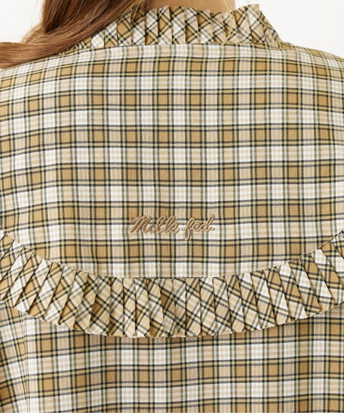 MILKFED.(ミルクフェド)の「PLAID PLEATED BIG COLLAR DRESS(ワンピース・レディース・ベージュ/ネイビー/レッド・ONE SIZE)」の14枚目の写真