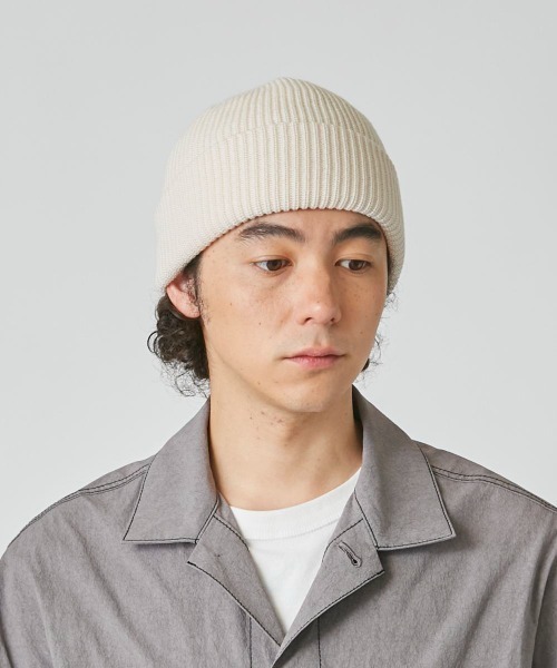 OVERRIDE(オーバーライド)の「OVERRIDE UTILITY WATCH WOOL BLEND(ニットキャップ/ビーニー・メンズ・ブラック/ホワイト/グレー/レッド/オレンジ・57~59cm)」の2枚目の写真