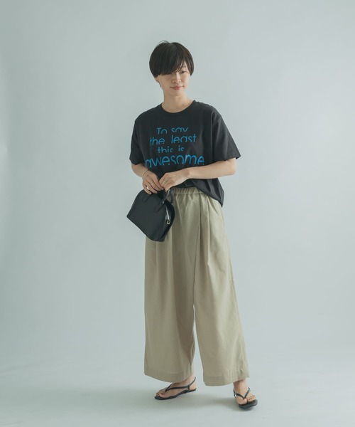 FORK&SPOON(フォークアンドスプーン)の「FORK&SPOON フロントラップキュロット(その他パンツ・レディース・カーキ/ベージュ/ブルー系その他・2/1)」の8枚目の写真