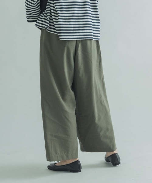 FORK&SPOON(フォークアンドスプーン)の「FORK&SPOON フロントラップキュロット(その他パンツ・レディース・カーキ/ベージュ/ブルー系その他・2/1)」の11枚目の写真