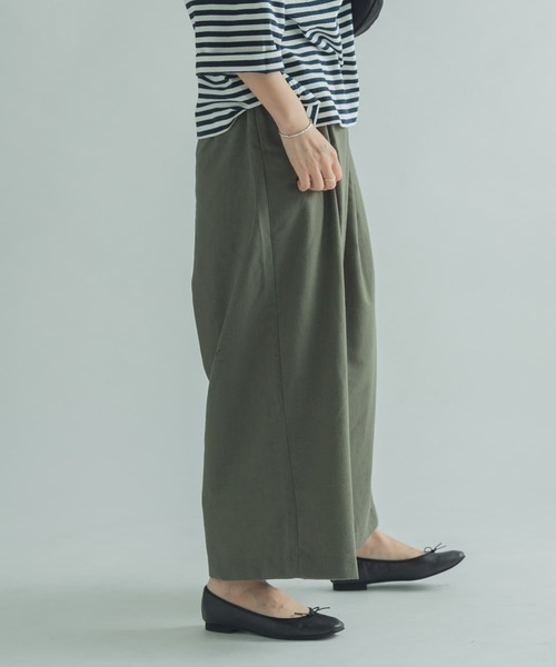 FORK&SPOON(フォークアンドスプーン)の「FORK&SPOON フロントラップキュロット(その他パンツ・レディース・カーキ/ベージュ/ブルー系その他・2/1)」の12枚目の写真
