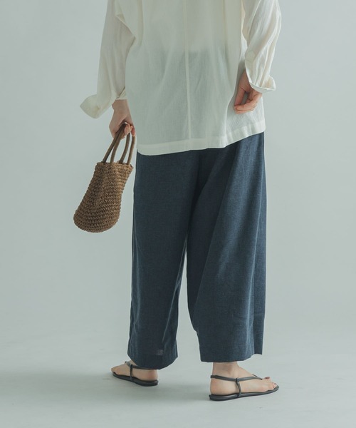 FORK&SPOON(フォークアンドスプーン)の「FORK&SPOON フロントラップキュロット(その他パンツ・レディース・カーキ/ベージュ/ブルー系その他・2/1)」の17枚目の写真