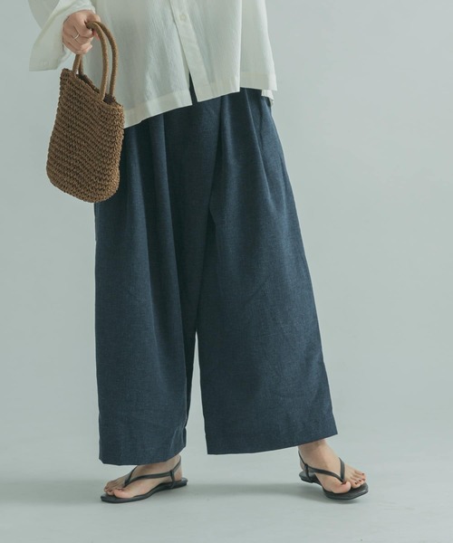 FORK&SPOON(フォークアンドスプーン)の「FORK&SPOON フロントラップキュロット(その他パンツ・レディース・カーキ/ベージュ/ブルー系その他・2/1)」の21枚目の写真