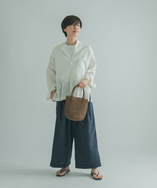 FORK&SPOON(フォークアンドスプーン)の「FORK&SPOON フロントラップキュロット(その他パンツ・レディース・カーキ/ベージュ/ブルー系その他・2/1)」の22枚目の写真