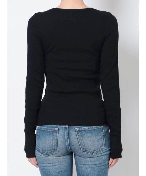 Ungrid(アングリッド)の「オーガニックコットンテレコロングスリーブTee(Tシャツ/カットソー・レディース・アイボリー/ブラック・FREE)」の12枚目の写真