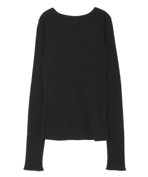 Ungrid(アングリッド)の「オーガニックコットンテレコロングスリーブTee(Tシャツ/カットソー・レディース・アイボリー/ブラック・FREE)」の18枚目の写真