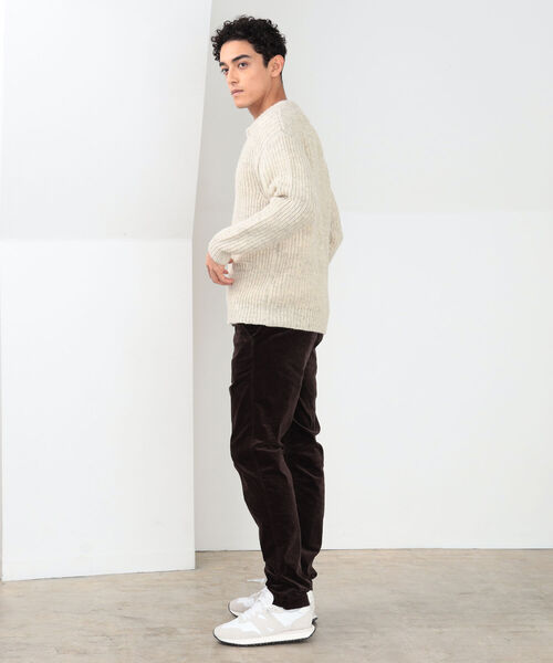 B:MING by BEAMS(ビーミングバイビームス)の「B:MING by BEAMS / 3ゲージ 片畦 クルーネックカーディガン(カーディガン/ボレロ・メンズ・ブラウン/グレー/ナチュラル・SMALL/MEDIUM/LARGE/X-LARGE)」の5枚目の写真