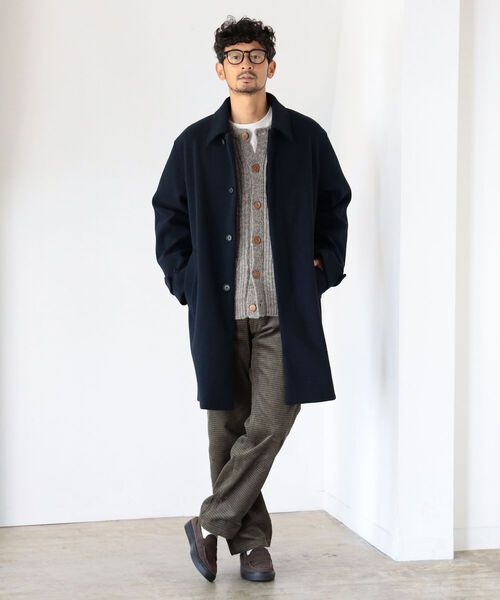 B:MING by BEAMS(ビーミングバイビームス)の「B:MING by BEAMS / 3ゲージ 片畦 クルーネックカーディガン(カーディガン/ボレロ・メンズ・ブラウン/グレー/ナチュラル・SMALL/MEDIUM/LARGE/X-LARGE)」の10枚目の写真