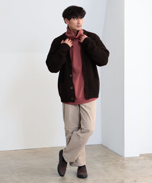 B:MING by BEAMS(ビーミングバイビームス)の「B:MING by BEAMS / 3ゲージ 片畦 クルーネックカーディガン(カーディガン/ボレロ・メンズ・ブラウン/グレー/ナチュラル・SMALL/MEDIUM/LARGE/X-LARGE)」の13枚目の写真