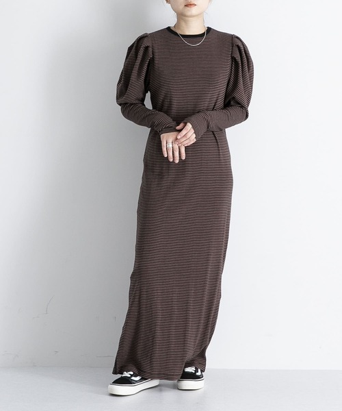 MILLER（ミラー）の「『URBS別注』Miller　exclusive puff onepiece（ワンピース・レディース・ブラウン/レッド/グリーン・FREE）」の11枚目の写真