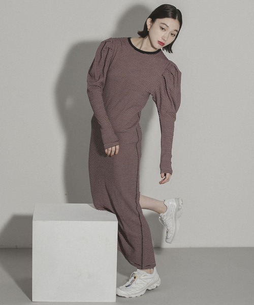 MILLER（ミラー）の「『URBS別注』Miller　exclusive puff onepiece（ワンピース・レディース・ブラウン/レッド/グリーン・FREE）」の14枚目の写真