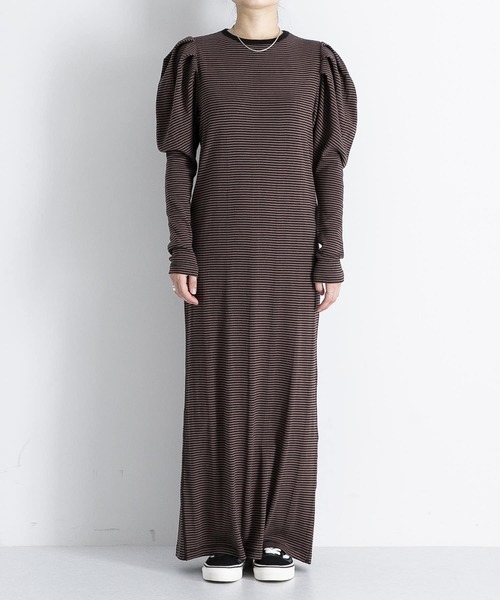 MILLER（ミラー）の「『URBS別注』Miller　exclusive puff onepiece（ワンピース・レディース・ブラウン/レッド/グリーン・FREE）」の16枚目の写真