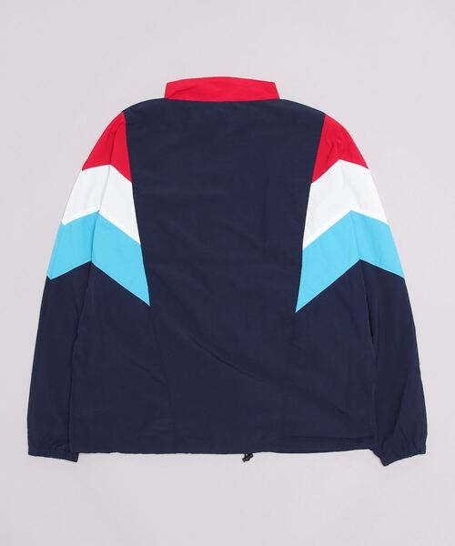 COMMON WARE(コモンウェアー)の「COMMONWARE:NYLON OVER SIZED STND BLOUSON/ナイロンドルマン 切替スタンドブルゾン(ナイロンジャケット・レディース・ネイビー/グリーン/ブラック・M/L/XL)」の4枚目の写真