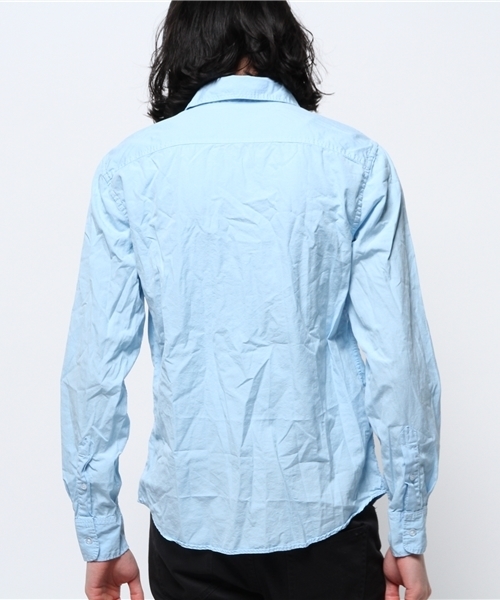 SAVE KHAKI UNITED(セーブカーキユナイテッド)の「【SAVEKHAKI】ポプリンワークシャツ(シャツ/ブラウス・メンズ・ブラック系その他/ホワイト/グリーン/サックスブルー・MEDIUM/SMALL/X-SMALL/L)」の7枚目の写真