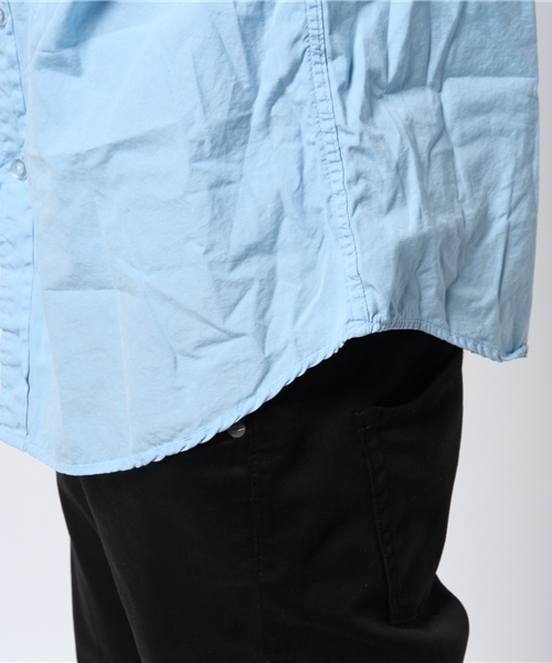 SAVE KHAKI UNITED(セーブカーキユナイテッド)の「【SAVEKHAKI】ポプリンワークシャツ(シャツ/ブラウス・メンズ・ブラック系その他/ホワイト/グリーン/サックスブルー・MEDIUM/SMALL/X-SMALL/L)」の10枚目の写真