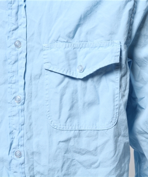 SAVE KHAKI UNITED(セーブカーキユナイテッド)の「【SAVEKHAKI】ポプリンワークシャツ(シャツ/ブラウス・メンズ・ブラック系その他/ホワイト/グリーン/サックスブルー・MEDIUM/SMALL/X-SMALL/L)」の11枚目の写真