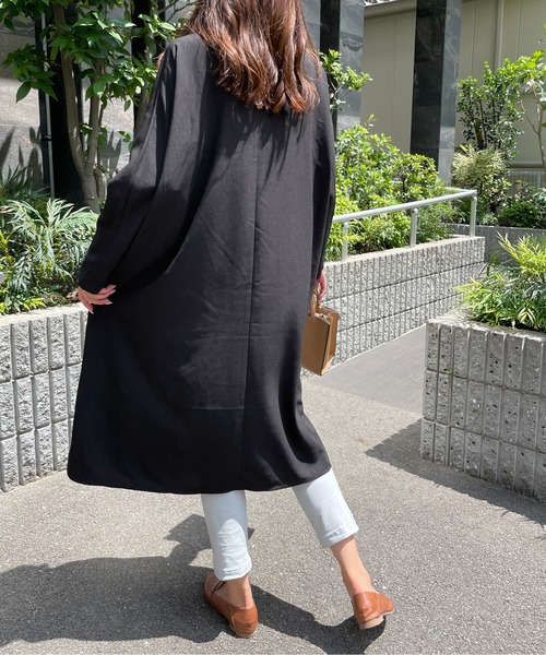 StyleSea（スタイルシー）の「ツーピーススリーブシャツワンピース（シャツワンピース・レディース・ブラック・FREE）」の10枚目の写真