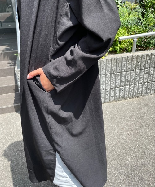 StyleSea（スタイルシー）の「ツーピーススリーブシャツワンピース（シャツワンピース・レディース・ブラック・FREE）」の20枚目の写真