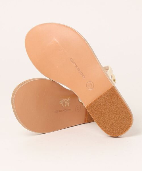 ANCIENT GREEK SANDALS（エンシェントグリークサンダルズ）の「Curensology(カレンソロジー)/【ANCIENT GREEK SANDALS】メタルトゥリングサンダル（サンダル・レディース・オフホワイト・35/36/38）」の2枚目の写真