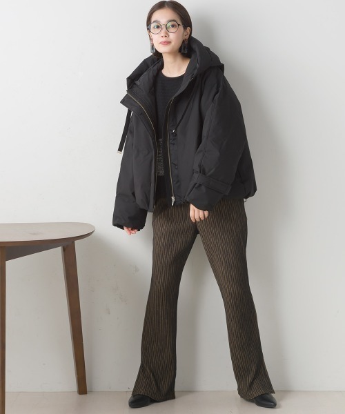 FURRY（ファーリー）の「ヒートボンディングショートダウン（トレンチコート・レディース・ブラック/アイボリー/カーキ・FREE）」の19枚目の写真