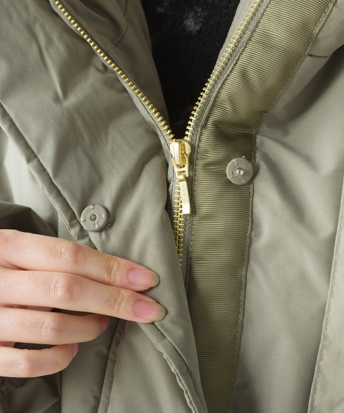 FURRY（ファーリー）の「ヒートボンディングショートダウン（トレンチコート・レディース・ブラック/アイボリー/カーキ・FREE）」の21枚目の写真