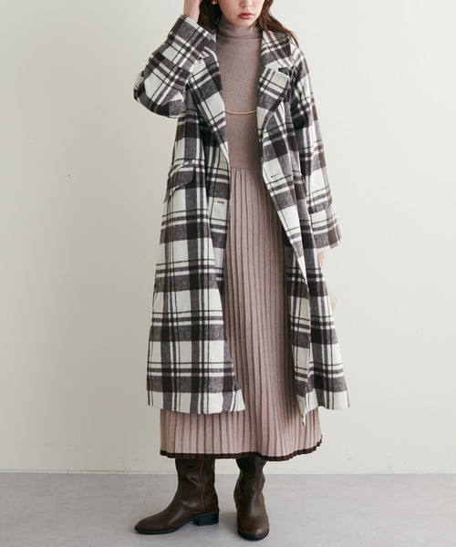 natural couture（ナチュラルクチュール）の「WEB限定/2022AWアイテム/フレアスリーブニットワンピース（ワンピース・レディース・グレー/モカ/その他1/ブラック・FREE）」の19枚目の写真