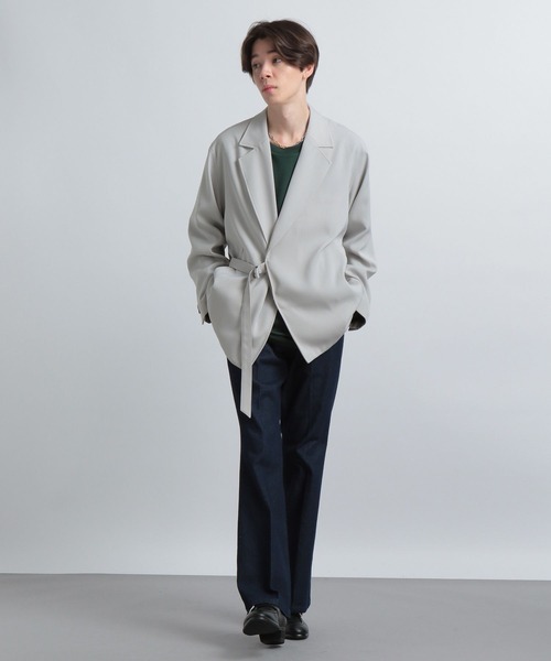 HARE（ハレ）の「2WAYトロミタイロッケンジャケット(HARE)（テーラードジャケット・メンズ・ライトグレー/ブラック/パープル系その他・SMALL/MEDIUM）」の9枚目の写真