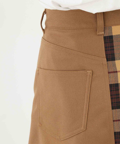 MILKFED.（ミルクフェド）の「LAYERED PLEATED WRAP SKIRT（スカート・レディース・ベージュ/ネイビー/グレー・S/M）」の12枚目の写真