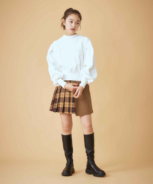 MILKFED.（ミルクフェド）の「LAYERED PLEATED WRAP SKIRT（スカート・レディース・ベージュ/ネイビー/グレー・S/M）」の17枚目の写真
