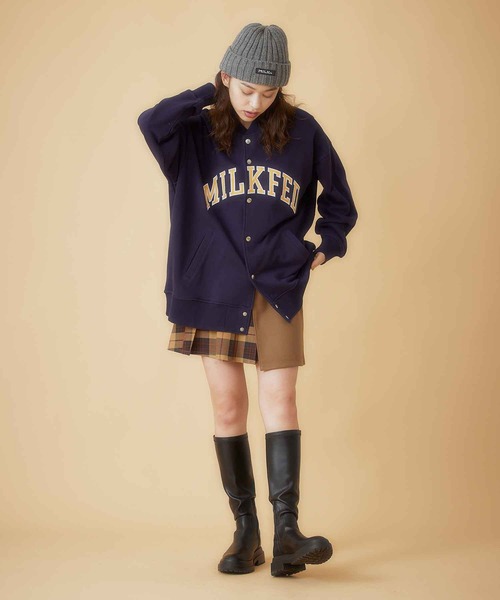 MILKFED.（ミルクフェド）の「LAYERED PLEATED WRAP SKIRT（スカート・レディース・ベージュ/ネイビー/グレー・S/M）」の15枚目の写真