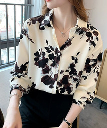 c.u.l | 花柄プリントシャツ culw285(シャツ/ブラウス)