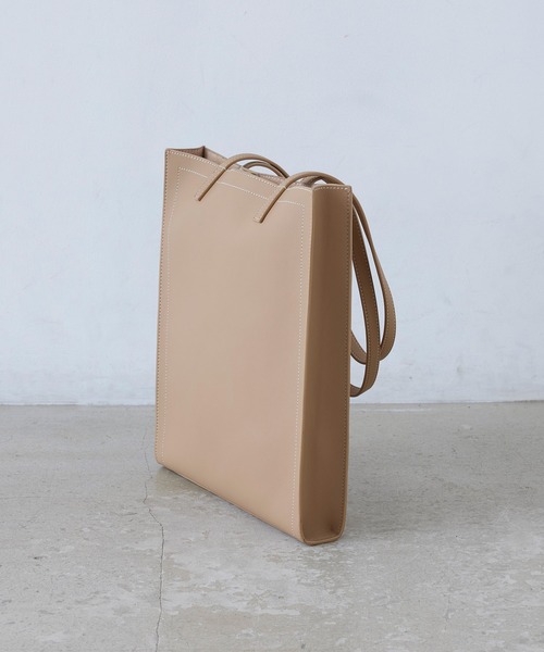 EFOLE（エフォル）の「ステッチ 縦型 トート バッグ（トートバッグ・レディース・ブラック/ベージュ/ブラウン・FREE）」の8枚目の写真