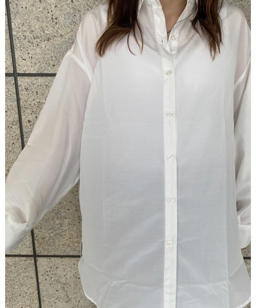 LiSeek（リシーク）の「【LiSeeK】スリーブ釦シャツ（シャツ/ブラウス・レディース・ホワイト/ブラック/ブラウン・FREE）」の20枚目の写真