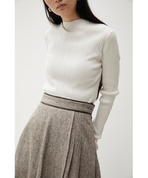 AZUL by moussy | RANDOM RIB H/N KNIT TOPS/ランダムリブハイネックニットトップス(ニット/セーター)