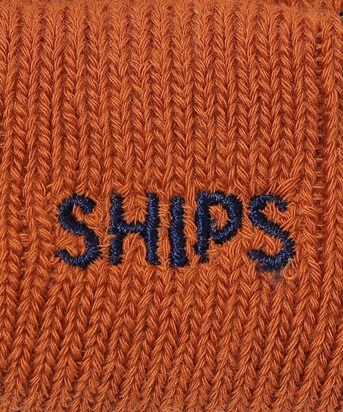 SHIPS（シップス）の「*SHIPS: ワンポイント SHIPS ロゴ 刺繍 ロール ワッチ キャップ（ニットキャップ/ビーニー・メンズ・オレンジ/ブルー/グリーン/ネイビー/ブラウン/チャコールグレー/ブラック・ONE SIZE）」の9枚目の写真