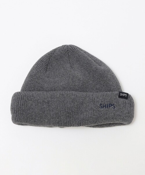 SHIPS（シップス）の「*SHIPS: ワンポイント SHIPS ロゴ 刺繍 ロール ワッチ キャップ（ニットキャップ/ビーニー・メンズ・オレンジ/ブルー/グリーン/ネイビー/ブラウン/チャコールグレー/ブラック・ONE SIZE）」の12枚目の写真
