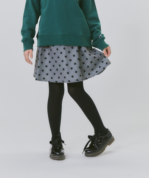 MPS（エムピーエス）の「【MPS】フレアイージースカート（スカート・キッズ・その他1/ブラック×グレー/イエロー/レッド/ブラック/ホワイト×グレー・120/130/140/150）」の4枚目の写真