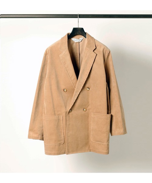 MidiUmi（ミディウミ）の「コーデュロイジャケット（その他アウター・レディース・チャコールグレー/ブラック/ベージュ・FREE）」の3枚目の写真