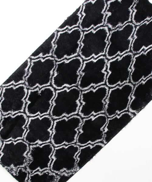 aimoha（アイモハ）の「モロッコタイル柄シャギーラグマット／カーペット（ラグ/マット・レディース・ベージュ/グレー/ホワイト/ブラック/ダークグレー・FREE）」の6枚目の写真