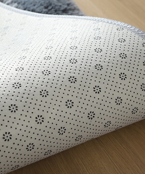 aimoha（アイモハ）の「モロッコタイル柄シャギーラグマット／カーペット（ラグ/マット・レディース・ベージュ/グレー/ホワイト/ブラック/ダークグレー・FREE）」の15枚目の写真