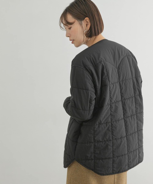 F by ROSSO（エフバイロッソ）の「『別注』frostline×F by ROSSO　リバーシブルキルティングブルゾン（ブルゾン・レディース・ブラック系その他/グリーン系その他・FREE）」の11枚目の写真