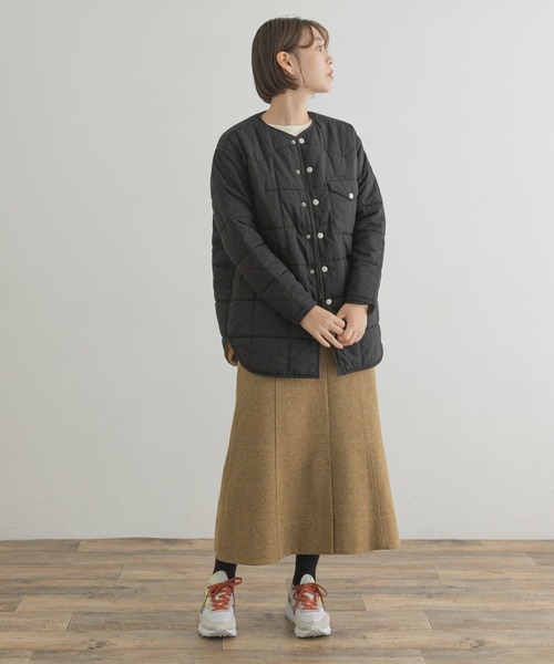 F by ROSSO（エフバイロッソ）の「『別注』frostline×F by ROSSO　リバーシブルキルティングブルゾン（ブルゾン・レディース・ブラック系その他/グリーン系その他・FREE）」の12枚目の写真