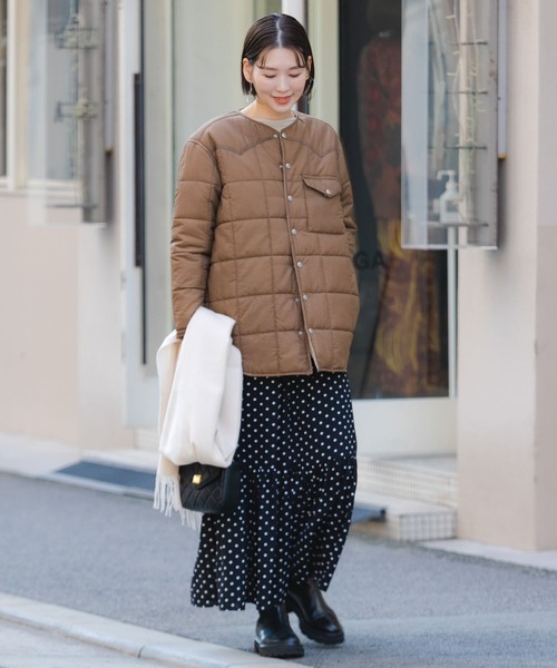 F by ROSSO（エフバイロッソ）の「『別注』frostline×F by ROSSO　リバーシブルキルティングブルゾン（ブルゾン・レディース・ブラック系その他/グリーン系その他・FREE）」の17枚目の写真